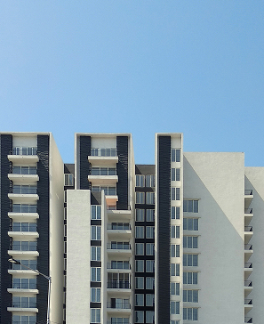 나란히 세워진 아파트